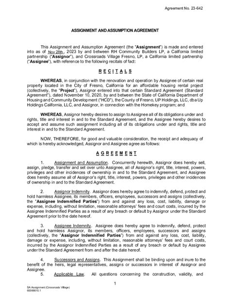 Fillable Online Assignment And Assumption Of Lease And Novation Fax