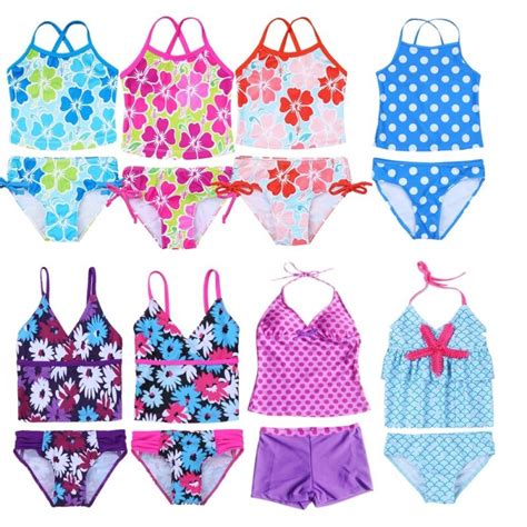 Kinder Mädchen Tankini Badeanzug Badehose Bademo Bikini Schwimmanzug 98 176 NEU eBay