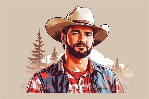 Premium Vector | The most beatiful redneck illustration background