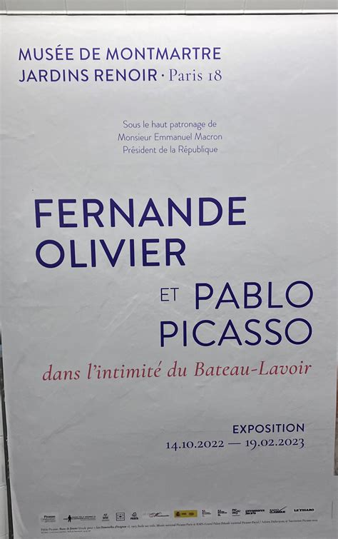 Mus E De Montmartre Exposition Fernande Olivier Et Pablo Picasso