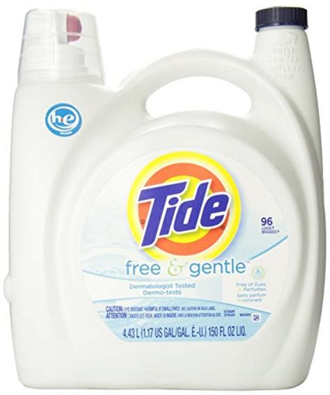 Tide Free Gentle HE Liquid Laundry Detergent Unscented 4 43 L 96