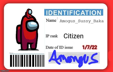 Amongus Id Imgflip