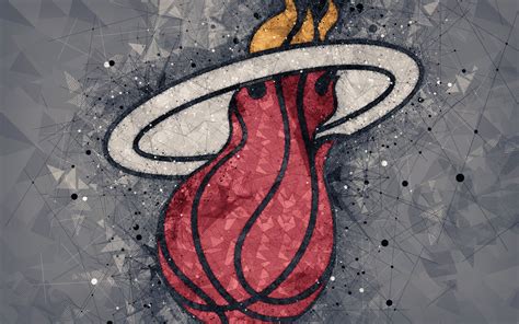 Herunterladen Hintergrundbild Miami Heat 4k Creative Logo Der