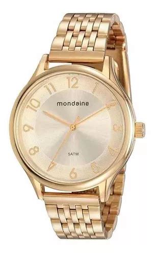 Reloj Pulsera Mondaine Lpmvde De Cuerpo Color Dorado Para Mujer