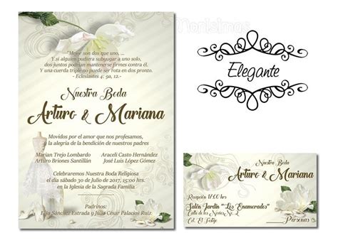 Invitaciones De Boda Religiosa Hechos Us