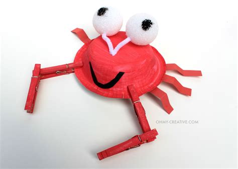 Crab Kids Craft - Oh My Creative