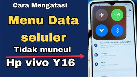 Cara Mengatasi Menu Data Seluler Tidak Muncul Hp Vivo Y Youtube