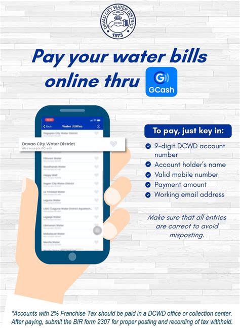 Pay Dcwd Water Bill Online Thru Gcash Davao Life