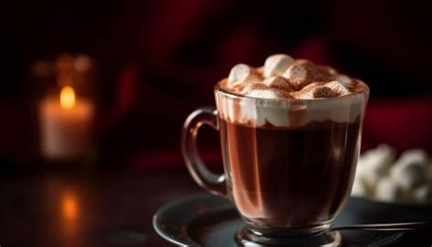 Free Photo Whipped Cream And Chocolate On Hot Latte Generated By AI