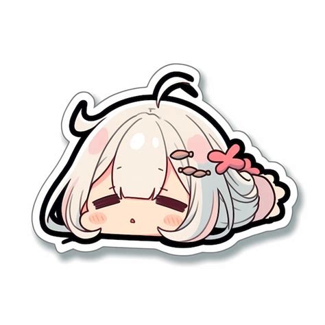 Premium Photo Minimal Japanese Kawaii Sleepy Lazy Girl Chibi Anime