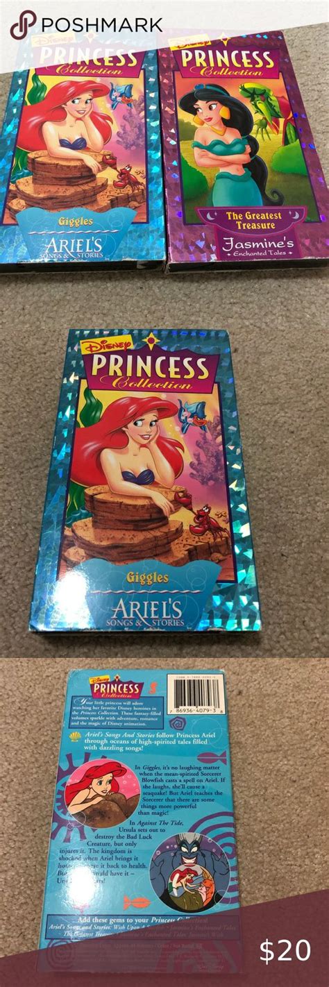 Disney Princess Collection VHS Ariel & Jasmine | Princess collection, Disney princess, Disney