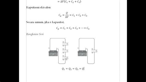 Rangkaian Seri Kapasitor Lembar Edu