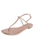 Sandália Rasteira Santa Lolla Salomé Nude Compre Agora Dafiti Brasil
