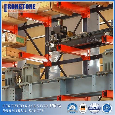 Double Side Arm Heavy Duty Cantilever Warehouse Racking For Bulky