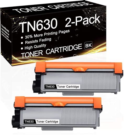 2 Pack Tn 630 Black Tn630 Compatible Toner Cartridge Replacement For Brother Hl