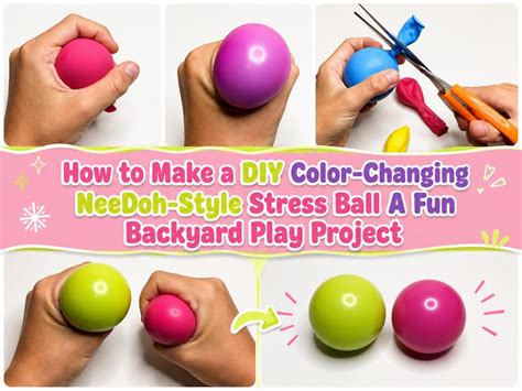 diy color changing needoh style stress ball katy craft