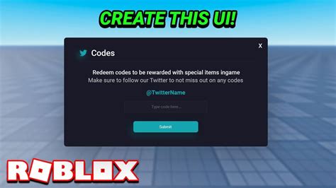 Roblox Ui Tutorial Codes Frame Gfx Comet Youtube