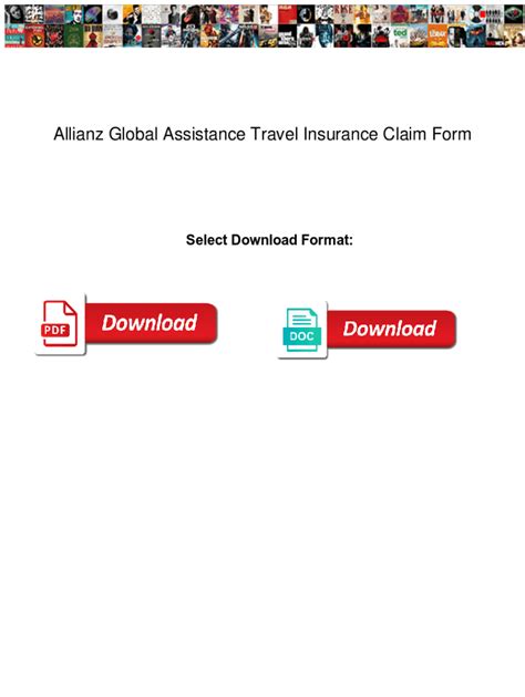 Fillable Online Allianz Global Assistance Travel Insurance Claim Form