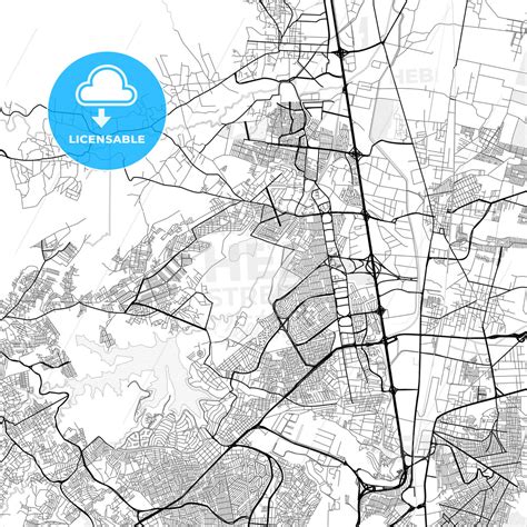 Vector PDF map of Cuautitlán Izcalli, Mexico - HEBSTREITS