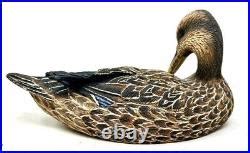 Big Sky Mallard Hen With Baby Ducks Hand Carved Hand Painted By