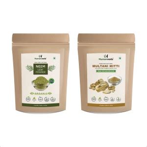 Humanveda Neem Leaf Powder Azadirachta Indica With Multani Mitti