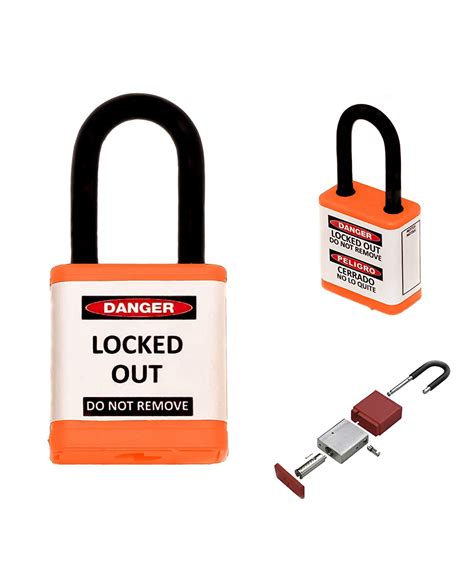 Zing Candado De Seguridad Con Llave Color Naranja Grillete De 3 8