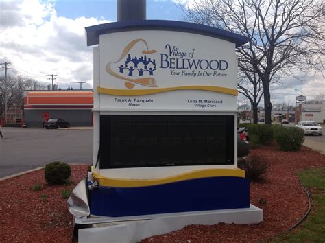 Sign for Bellwood, IL Village