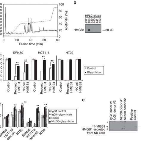 Hmgb1 Is Released From Nk Cells And Induces Cell Death In Crc A