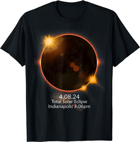 Total Solar Eclipse April Indianapolis Indiana T Shirt