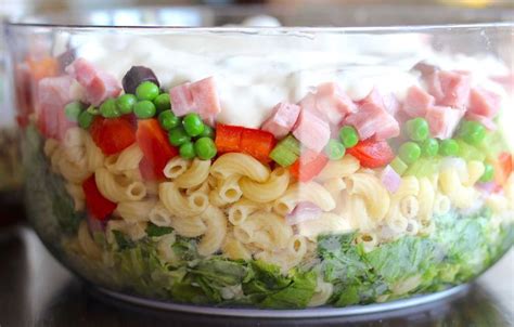 Layered Pasta Salad Recipe Layered Pasta Recipes 12 Tomatoes Recipes