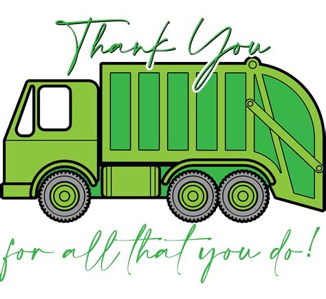 Garbage Trash Man Appreciation Thank You Can Sticker Etsy