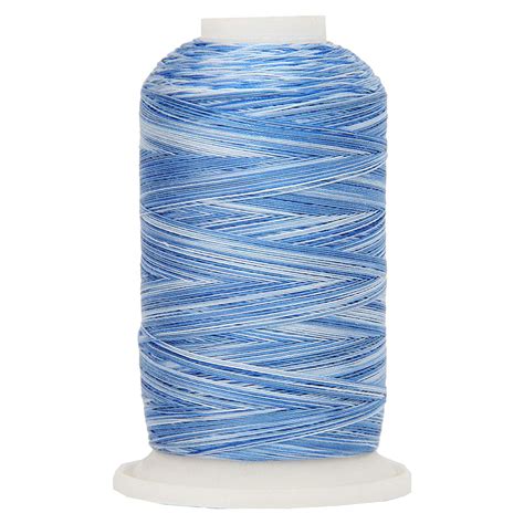 Variegated 100 Cotton Thread 600m By Threadart Color 3343 Denim