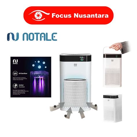 Jual NOTALE Air Purifier Travel Series Rechargeable HEPA 13 UV Killer