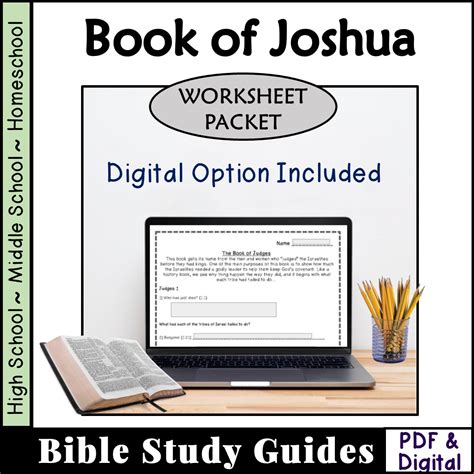 Book Of Joshua Bible Study Questions Worksheets Made By Teachers