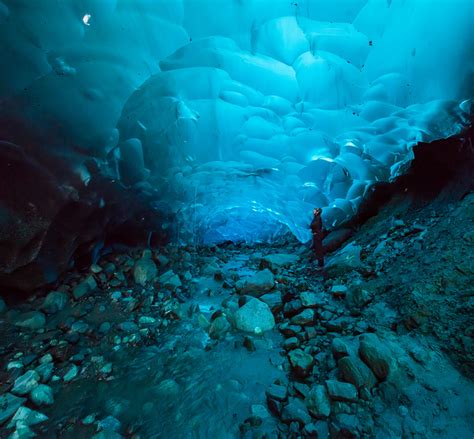 Un Glaciar Que Se Puede Recorrer Desde Adentro Mendenhall Alaska