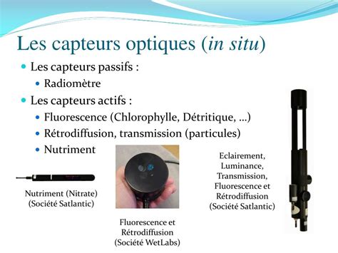 Ppt Les Capteurs Optiques Au Laboratoire Doc Anographie De