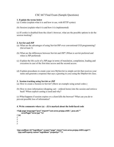 Csc 667 Final Exam Sample Questions