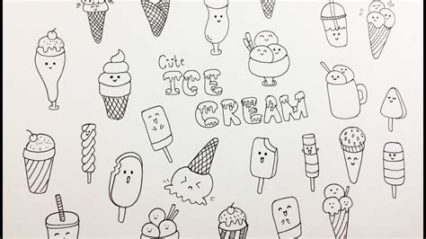 Ice Cream Beginner Doodle Ice Cream Tutorial How To Draw Ice Cream