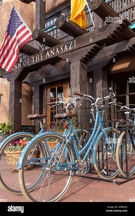 Exterior Front Of Inn Of The Anasazi Boutique Hotel Just Off Downtown