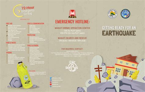 Re Layout Of An Earthquake Brochure On Behance