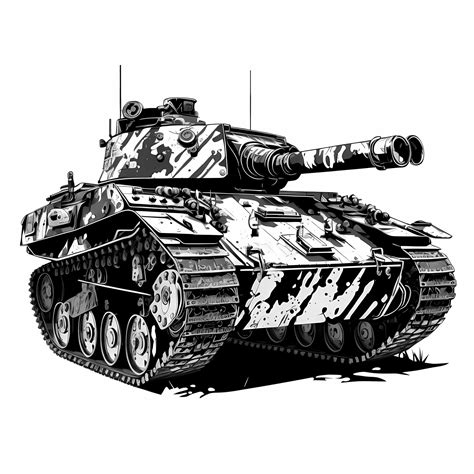 Tank Black And White AI Generated 21816015 Stock Photo At Vecteezy