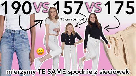 MIERZYMY TE SAME SPODNIE 190 157 175 Ponad 30 cm różnicy YouTube