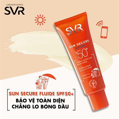 Kem chống nắng SVR Fluide Sun Secure 50ml Mint Cosmetics Save The