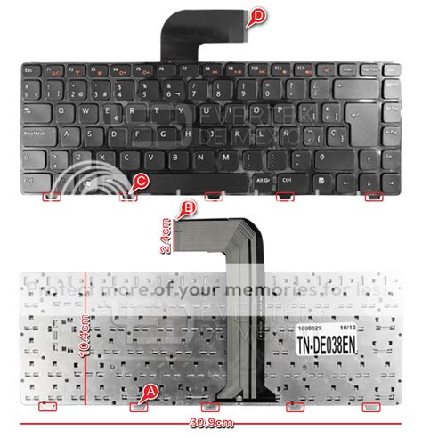 Teclado Español Sp Dell Inspiron 14r N4050 N4110 3520 3550 395 00