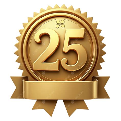 Clip Art Del 25º Aniversario Del Servicio