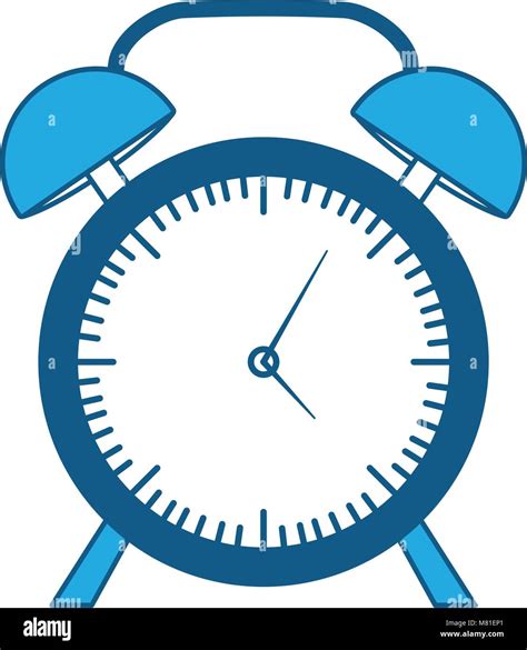 El Icono Del Reloj Despertador Sobre Fondo Blanco El Sombreado Azul