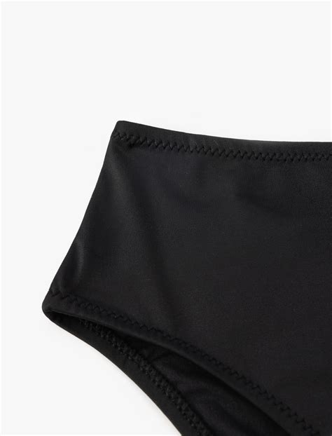 Siyah Kadın Yüksek Bel Bikini Altı 5SAK00008MM Koton