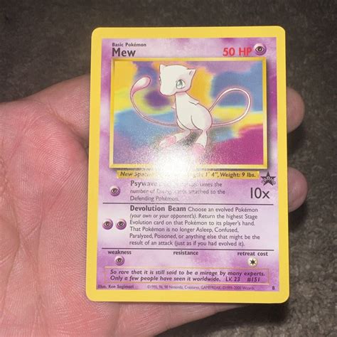 Mew 8 Black Star Promo Rare Vintage Pokemon Card NM EBay