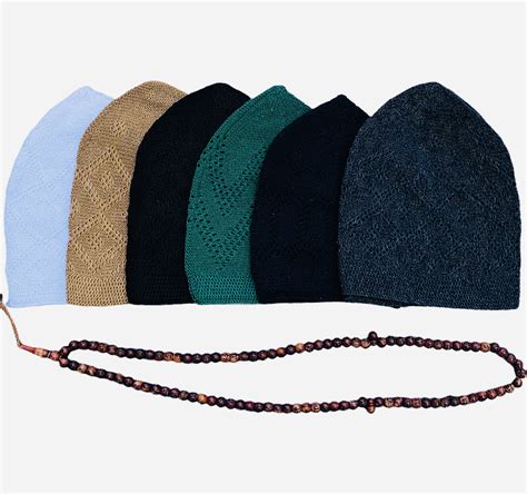 Wholesale Islamic Prayer Muslim Kufi Caps Made With 100 Cotton Yarn