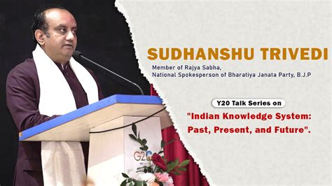 Dr Sudhanshu Trivedi Y Talk Series On Indian Knowledge System